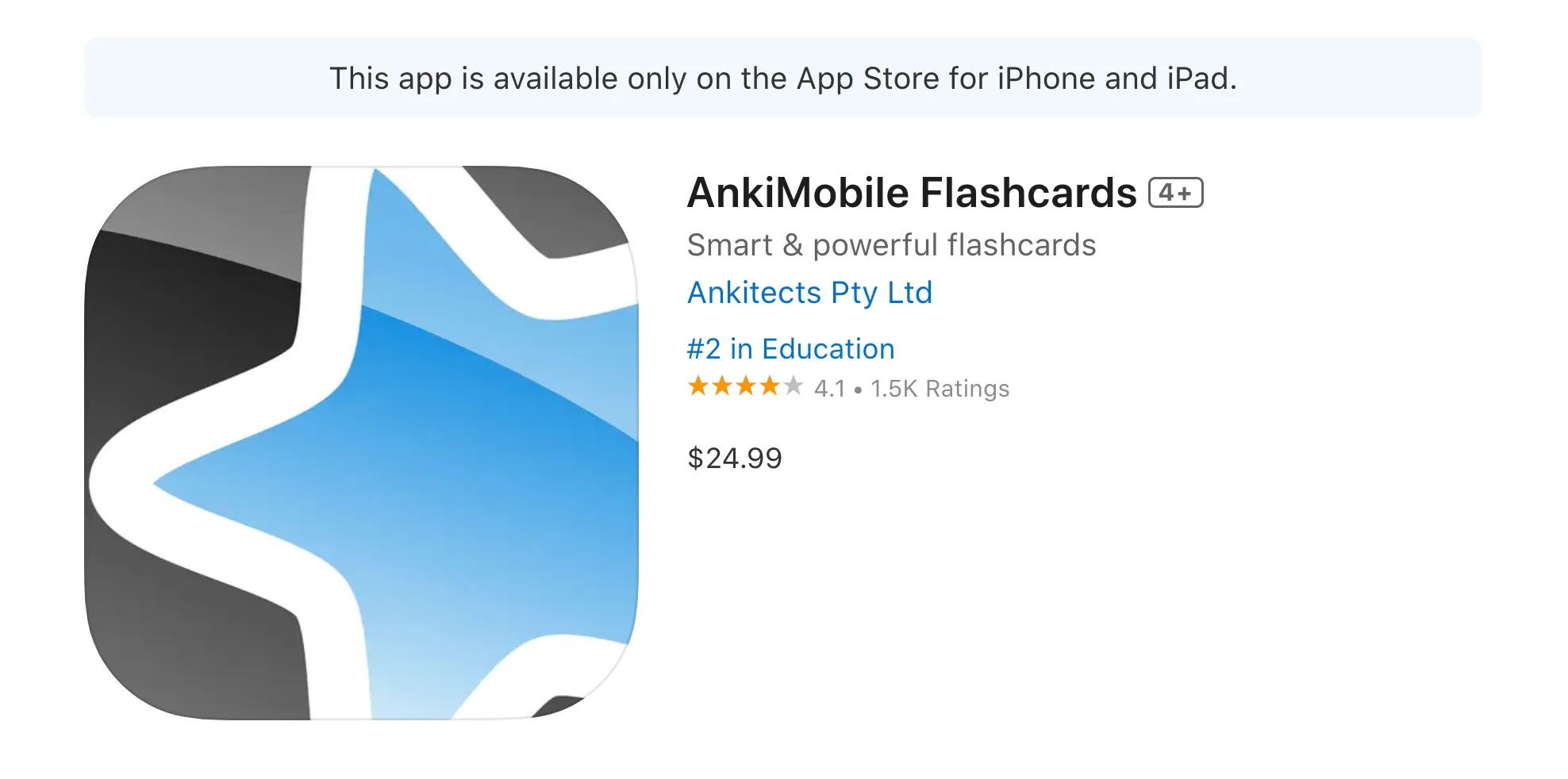 Anki App Store Preview